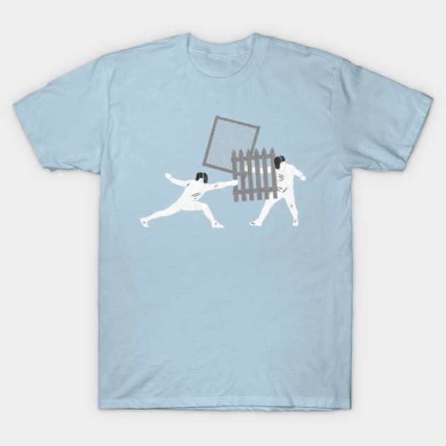 Fencing T-Shirt by gruntcooker